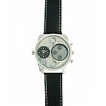 Pánské hodinky Oulm Dual Silver Black Pánské hodinky Oulm Dual Silver Black
