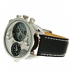 Pánské hodinky Oulm Dual Silver Black Pánské hodinky Oulm Dual Silver Black