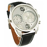 Pánské hodinky Oulm Dual Silver White Pánské hodinky Oulm Dual Silver White