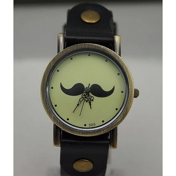 Dámské hodinky Mustache černé Dámské hodinky Mustache černé