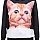 Dámská černá mikina Cat