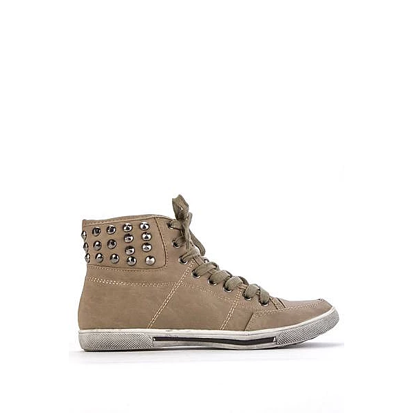 Dámské ostňové tenisky - khaki Dámské ostňové tenisky - khaki