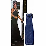 Dlouhé trendy modré šaty Riri Dlouhé trendy modré šaty Riri