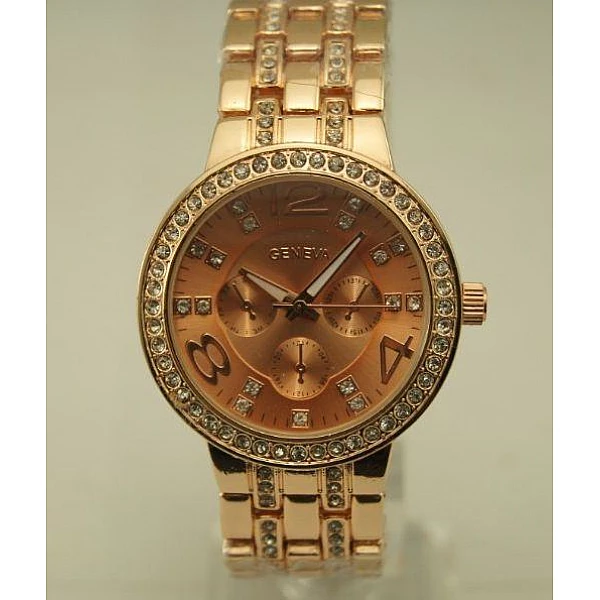 Dámské hodinky Diamond s vykládaným náramkem - zlaté Rose Gold Dámské hodinky Diamond s vykládaným náramkem - zlaté Rose Gold