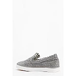 Dámské tenisky Slip On Mettalic - stříbrné Dámské tenisky Slip On Mettalic - stříbrné