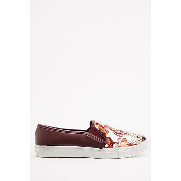 Dámské boty Slip On - červené Dámské boty Slip On - červené