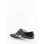 Dámské polobotky Print Zebra - černé
