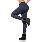Trendy legíny se zipem - modré Trendy legíny se zipem - modré