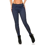Trendy legíny se zipem - modré Trendy legíny se zipem - modré