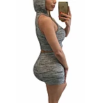 Dámský set top + kraťasy Alix - šedý Dámský set top + kraťasy Alix - šedý