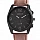 Pánské hodinky QBOS hnědé Basic Black