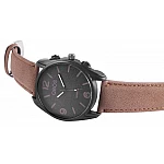 Pánské hodinky QBOS hnědé Basic Black Pánské hodinky QBOS hnědé Basic Black
