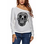 Dámský top Skull - bílý Dámský top Skull - bílý