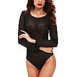Body s pruhy Royal - černé Body s pruhy Royal - černé