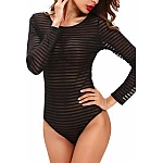 Body s pruhy Royal - černé Body s pruhy Royal - černé