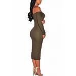 Bodycon šaty s knoflíky Rena - zelené Bodycon šaty s knoflíky Rena - zelené