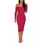 Bodycon šaty s knoflíky Rena - červené Bodycon šaty s knoflíky Rena - červené