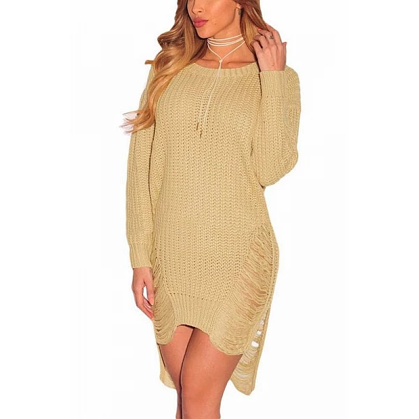 Dámský svetr Rayna - khaki Dámský svetr Rayna - khaki
