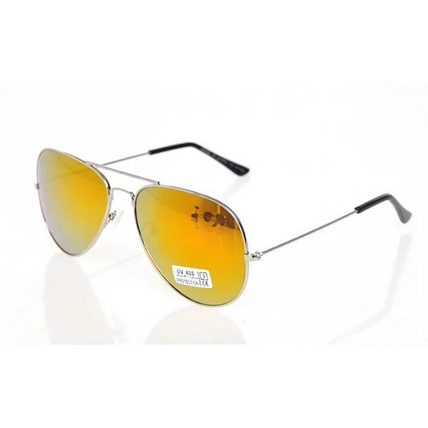 Sluneční brýle AVIATOR - pilotky stříbrný kovový rám GOLD Sluneční brýle AVIATOR - pilotky stříbrný kovový rám GOLD