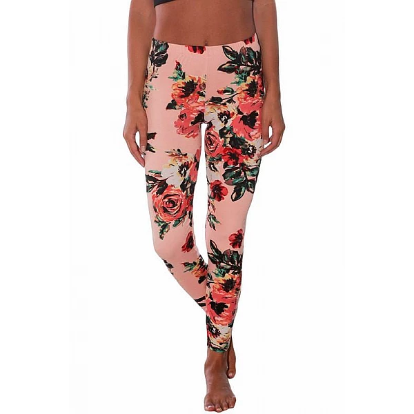 Legíny Floral - růžové Legíny Floral - růžové