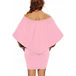 Vrstvené mini šaty Vivien - růžové Vrstvené mini šaty Vivien - růžové
