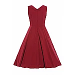 Dámské retro šaty Talyse - burgundy Dámské retro šaty Talyse - burgundy