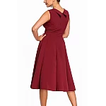 Dámské retro šaty Talyse - burgundy Dámské retro šaty Talyse - burgundy