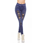 Trendové Jeans Style legíny - světlemodré Trendové Jeans Style legíny - světlemodré