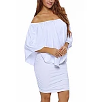 Vrstvené mini šaty Vivien - bílé Vrstvené mini šaty Vivien - bílé