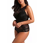 Krajkové plus size body Blair - černé Krajkové plus size body Blair - černé