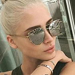 Dámské sluneční brýle Glam zlatý rám zrcadlová skla Dámské sluneční brýle Glam zlatý rám zrcadlová skla