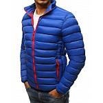Moderní pánská zimní bunda modrá vtx2425