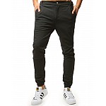 Moderní černé pánské joggery vux1475
