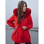 Červená univerzální dámská bunda VTY2192