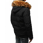Zajímavá pánská zimní bunda - černá vtx2526