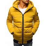 Prošívaná zimní pánská bunda - žlutá vtx2310