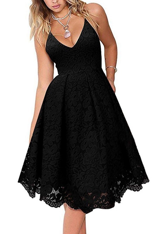 Dámské elegantní šaty černé LAGUNA