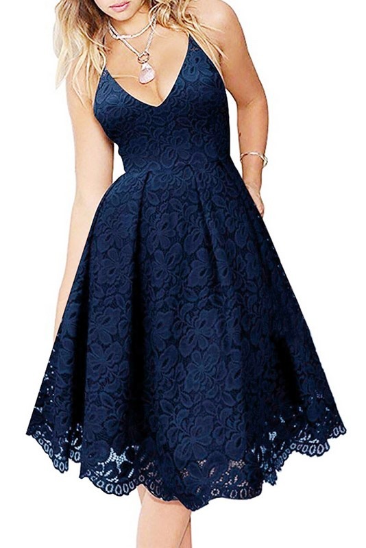 Dámské elegantní šaty modré LAGUNA