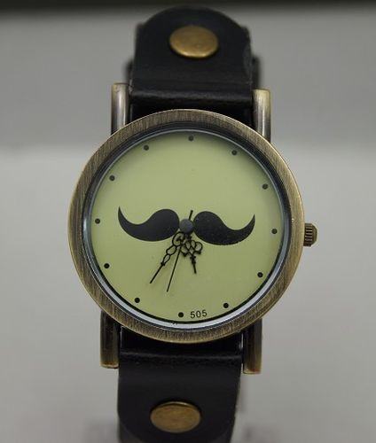 Dámské hodinky Mustache černé