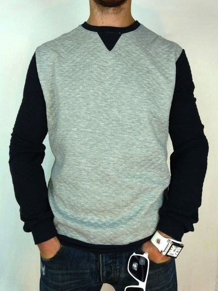 Pánský svetr Modern - šedočerný