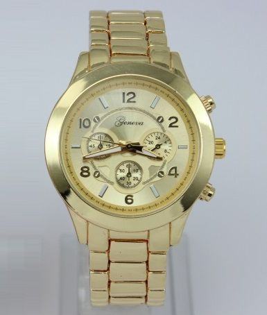Dámské hodinky Geneva Massive - zlaté