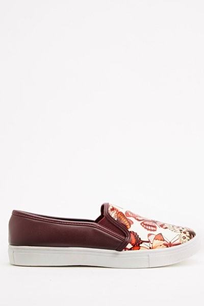 Dámské boty Slip On - červené