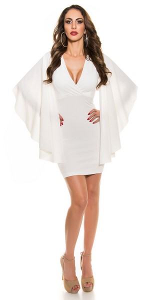 Bílé dámské trendy šaty Latisha