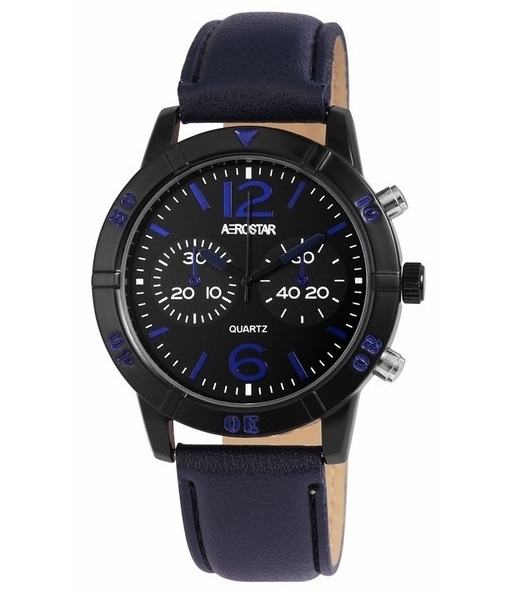 Pánské hodinky Aerostar tmavomodré