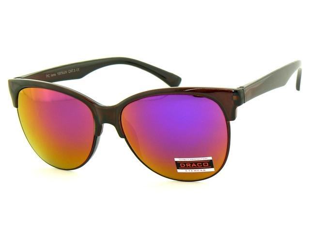 Sluneční brýle Viland - hnědý rám fialovozlaté skla