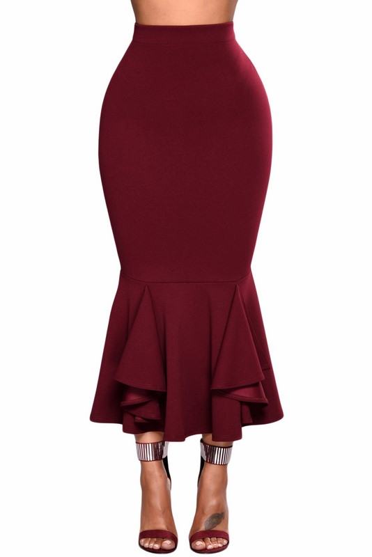 Dámská sukně Kendra - burgundy