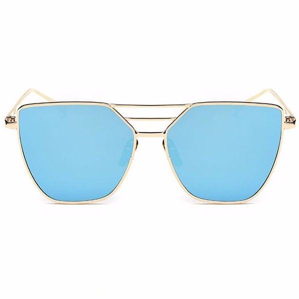 Dámské sluneční brýle Francisca zlatý rám modré skla