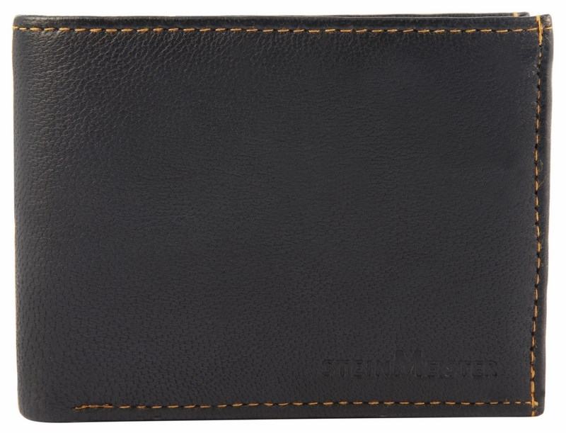 Pánská kožená peněženka - černá / hnědá