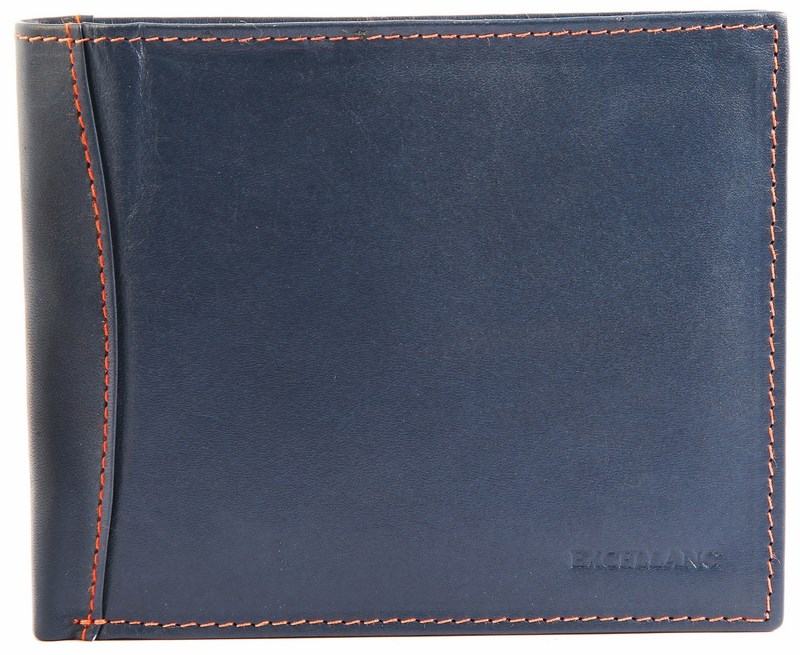 Stylová pánská kožená peněženka - modrá