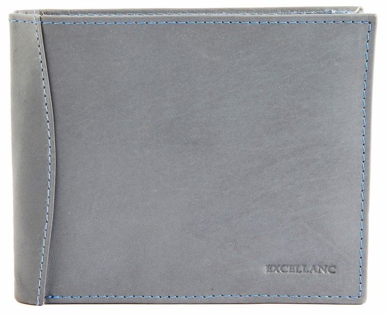 Stylová pánská kožená peněženka - šedá